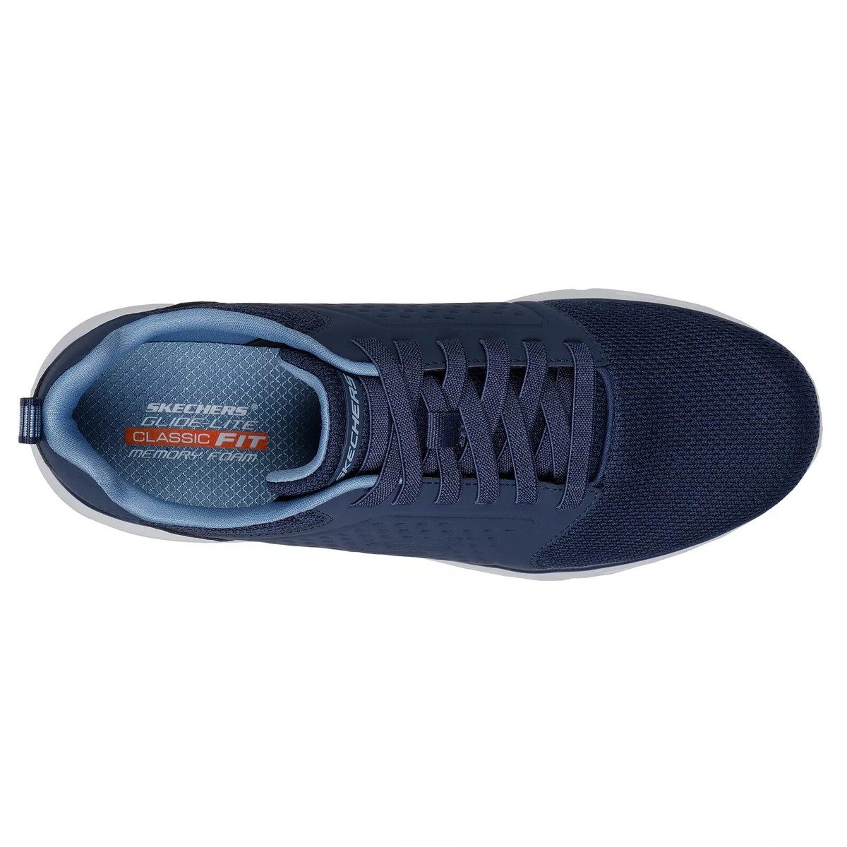 NWT Skechers Men Glide-Lite Memory Foam Sneakers Navy Black  display picture 2