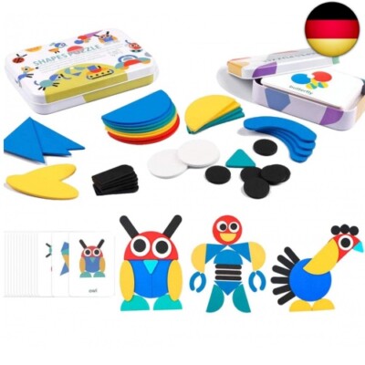 Holzpuzzles ab 3 Jahr, Montessori Spielzeug für Kinder ab 3 Jahren,
