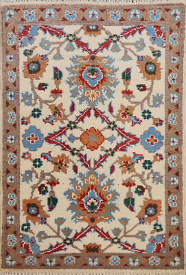 Authentic Kazak Pakistani Handmade Small Rug Wool Craftsmanship 2x3