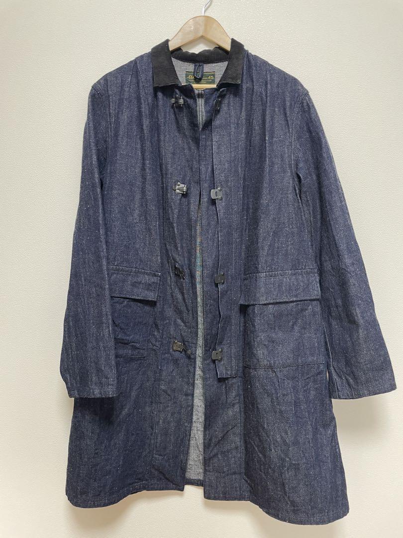 WAREHOUSE BUCKLE FRONT DENIM SHOP COAT
