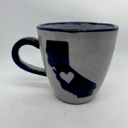 Guate Mayanke Signed Sonoma, CA Coffee Mug Cup Handmade Art Pottery