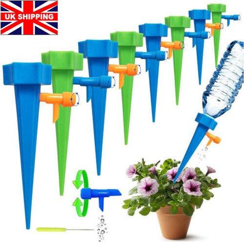 UK Plant Water Funnel Self Watering Spike Slow Release Control Valve