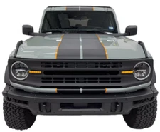 Graphic Vinyl Racing Stripe Decal Kit For All model Hood Roof Rear Car Sticker