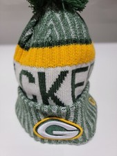 Green Bay Packers Knit Winter Hat Beanie New Era Cap On Field Sideline