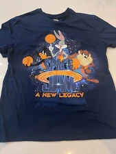 Space Jam A New Legacy Blue Looney Tunes Squad T-shirt Mens Large