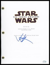 J.J. Abrams "Star Wars: The Force Awakens" AUTOGRAPH Signed Script Screenplay B