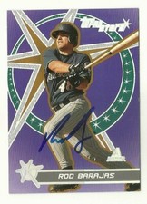 2001 TOPPS 165 ROD BARAJAS DIAMONDBACKS DODGERS AUTOGRAPHED SIGNED BASEBALL CARD