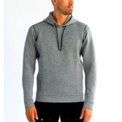 SODO MEN'S SLU PERFORMANCE HOODIE TECH FLEECE SWEATER,HEATHER GREY