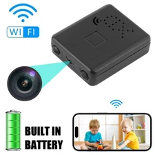 Mini WiFi Camera Wireless 1080P Motion Night Vision w/Battery Home Security Cam