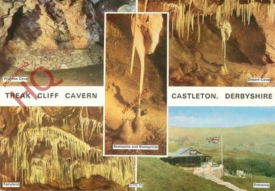 Ansichtskarte>>Castleton, Treak Cliff Cavern (Multiview) [Lilywhite]