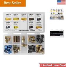 Brake Line Fittings Kit 36 Piece Metric 316 Inch Tube Nuts Unions Adapters In