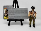 1987 G.I. Joe Zanzibar V1 Action Figure Hasbro Series 6 Vintage with File Card