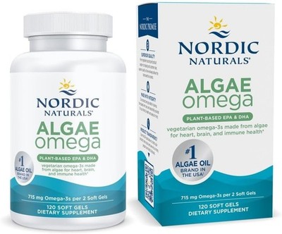 NORDIC NATURALS, ALGAE DHA 715mg Algenöl EPA DHA 120 Weichkapseln SUPER PREIS