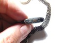 FANTASTIC VINTAGE ANTIQUE BRAIDED  SILVER NECKLACE WITH LOCKET AND PHOTO — photo 9