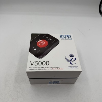 CPR V5000 CPR Call Blocker Black 3'' Caller Display Screen for Landline Phones