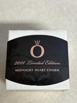 REDUZIERT! PANDORA Limited Edition 2011 .925 Silber/14K Midnight Heart Charm Neu in OVP