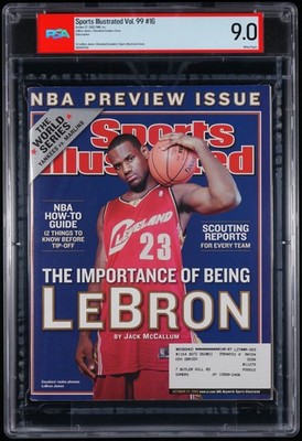LeBron James SPORTS ILLUSTRATED 2003 PSA 9.0 First NBA Cover