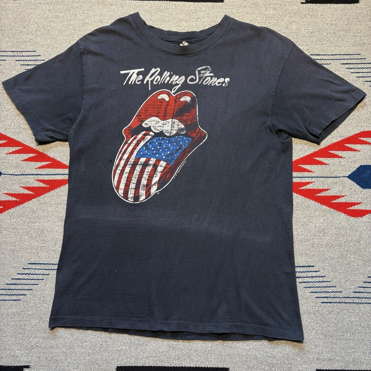ORIGINAL Vintage 1981 Rolling Stones North America Tour Men's L T