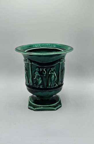 Vaso urna vaso ceramica ceramica Arnel's firmato vintage vaso fiori design greco romano - Foto 8 di 8