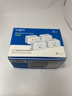 TP-Link Smart Plug Mini 15A, Smart Home Wi-Fi Plug, 4 Pack Remote Outlet Control