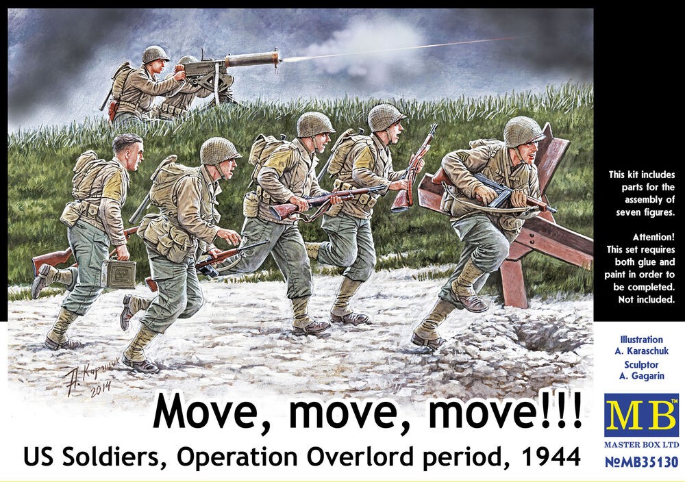 Master Box 35130 - 1/35 U.S. Soldiers, Operation Overlord Period 1944 - New