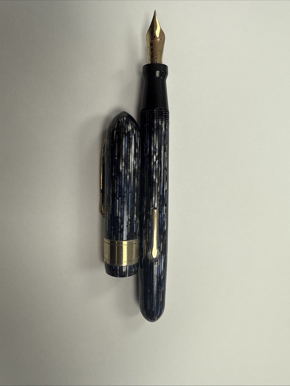 Vintage Opalescent Blue Conklin Fountain Pen