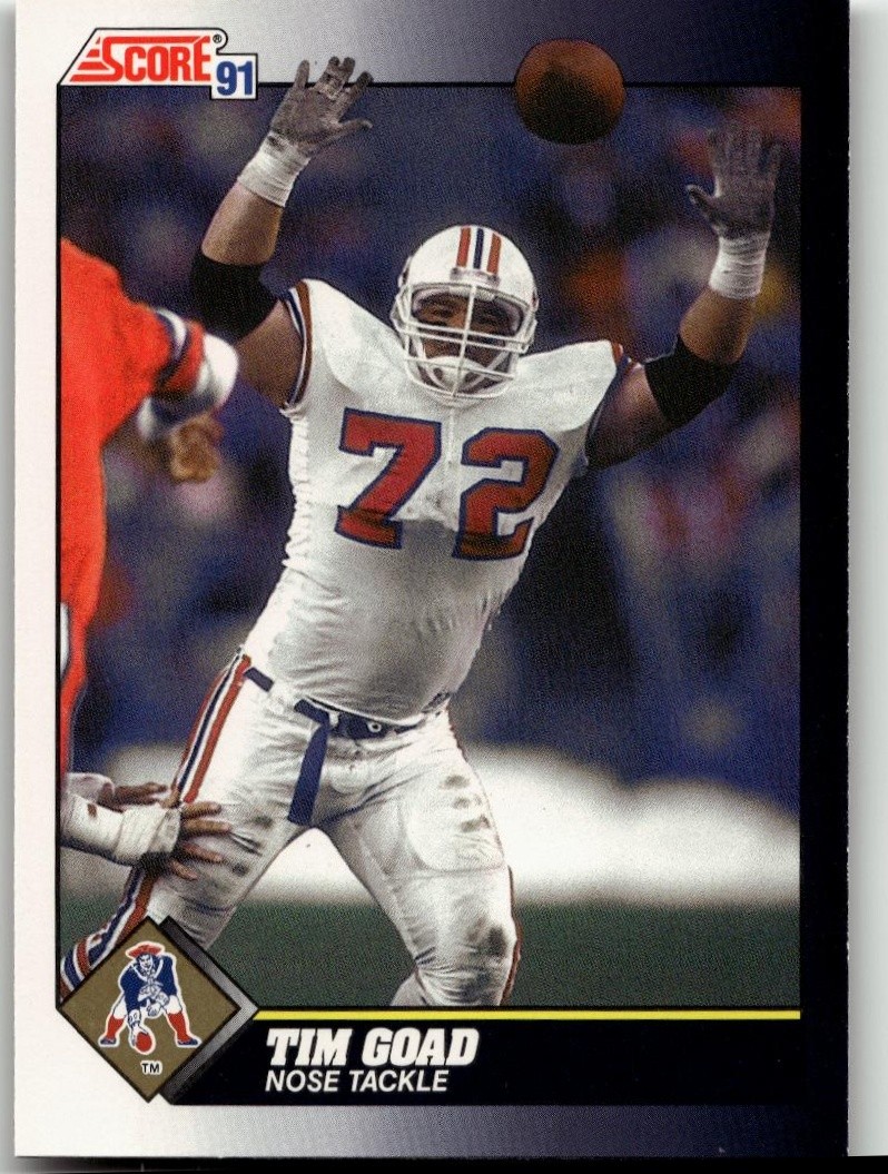 Tim Goad 1991 Score Football New England Patriots