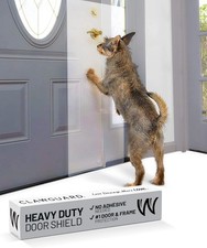 CLAWGUARD Heavy Duty Door Scratch Shield   20x44 in. Door Scratch Protector D...