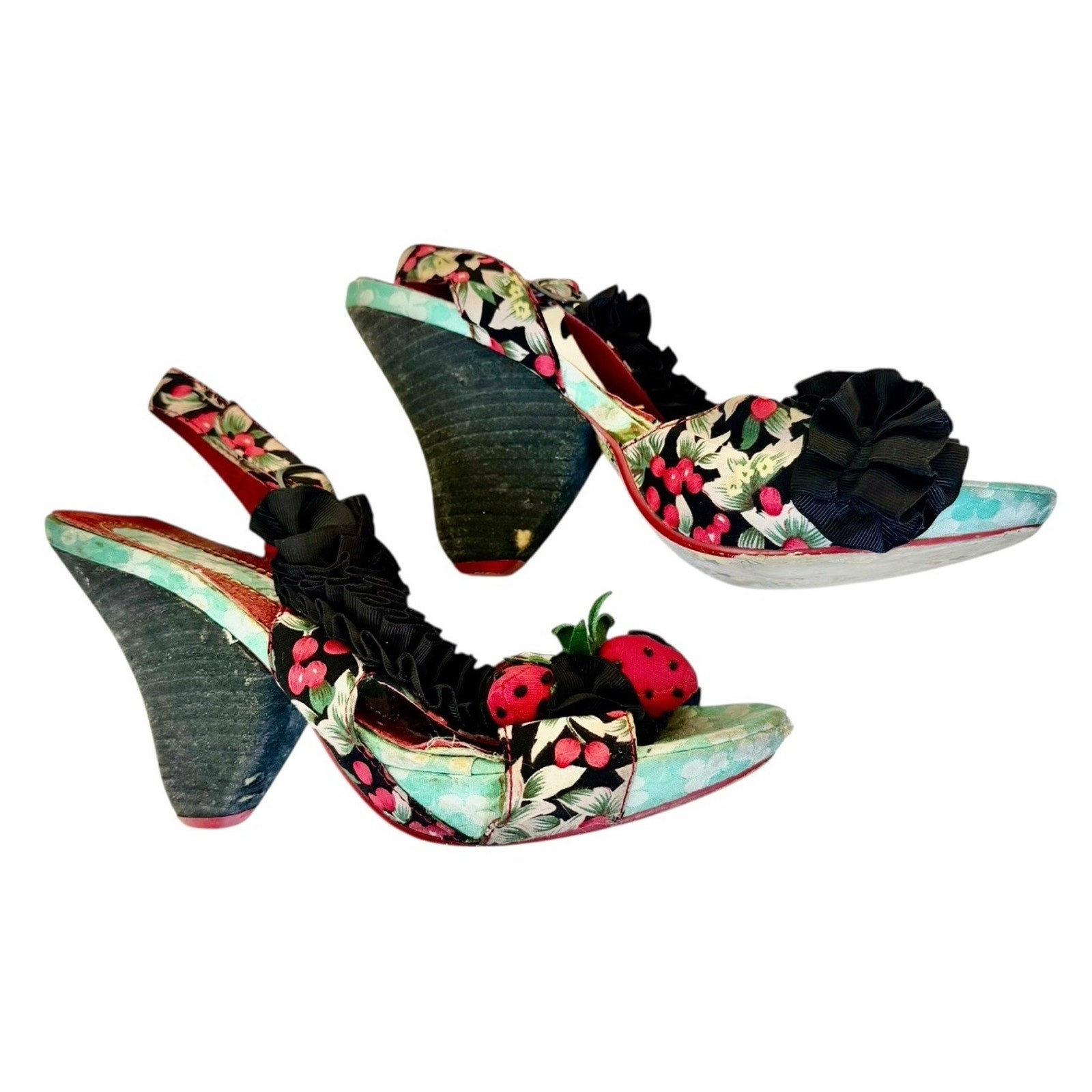 IRREGULAR CHOICE Raspberry Ripples Slingback Sand… - image 6