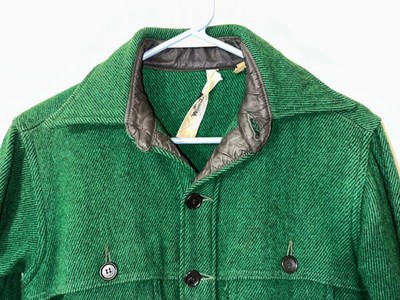 Vintage 60's WOOLRICH Wool Blend Mackinaw Double cape jacket S