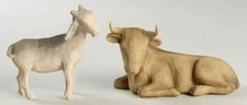 Demdaco Willow Tree Nativity 2 Piece Animal Set - Boxed 7138162