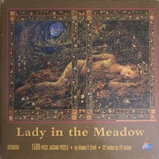 SunsOut 1500 Piece Puzzle Lady in the Meadow New Sealed Jigsaw 32"X24"