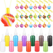 74 Pcs Shell Shaped Sand Art Bottle Necklace Kits Include Plastic Sand Art Bo...