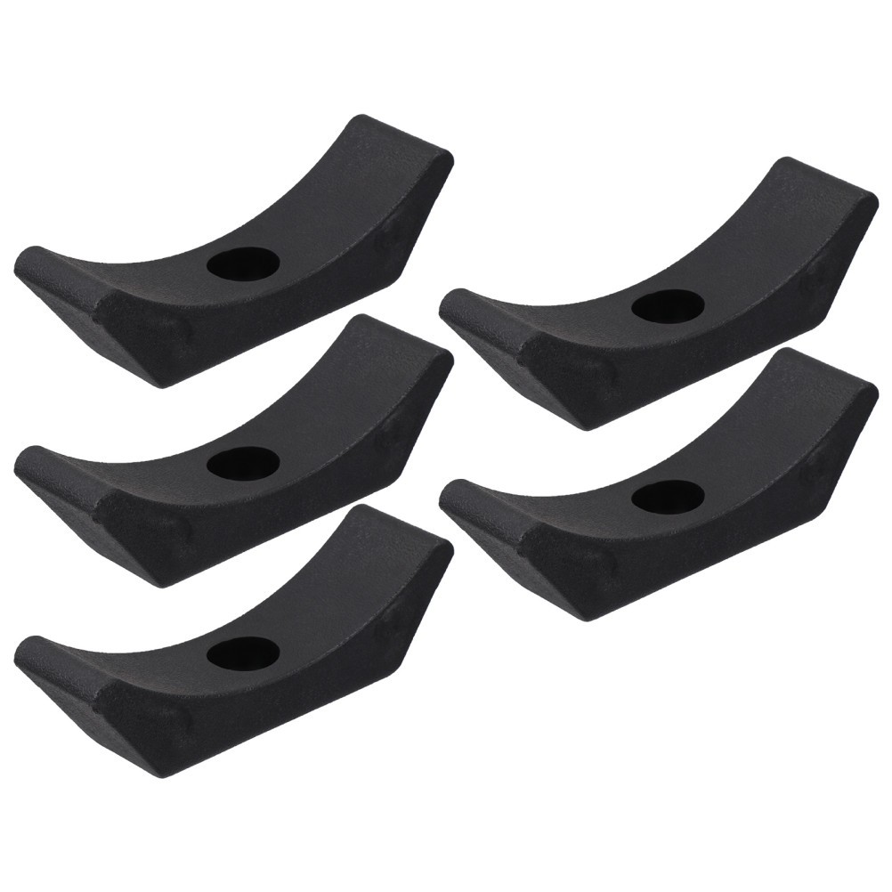 5 Pezzi Supporti Porta Manubri in PP Nero Durevole Rack per Manubri