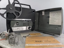 Vintage Wards 852A Duo 8 Automatic 8mm/Super 8 Film Home Movie Projector Tested