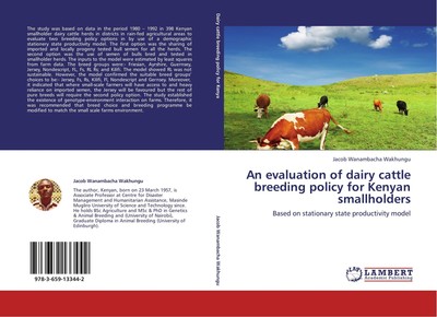 An evaluation of dairy cattle breeding policy for Kenyan smallholders Jacob Wana