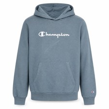 Champion Jungen Pullover Hoodie Gr. 2XL Blau Grafikdruck Langarm Freizeit