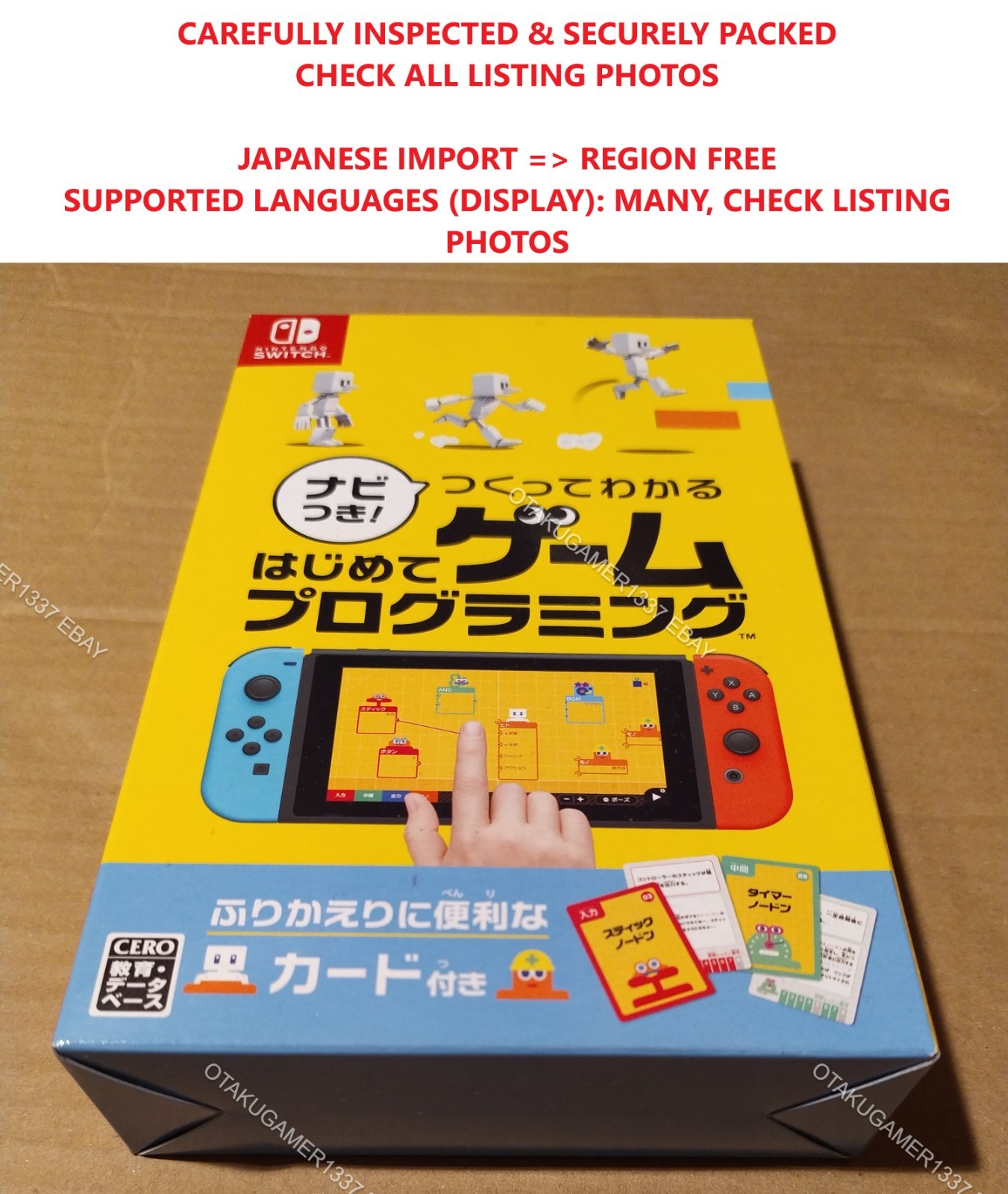 Game Builder Garage Nintendo Switch Collector Edition w/ 84 cards MULTI-LANGUAGE