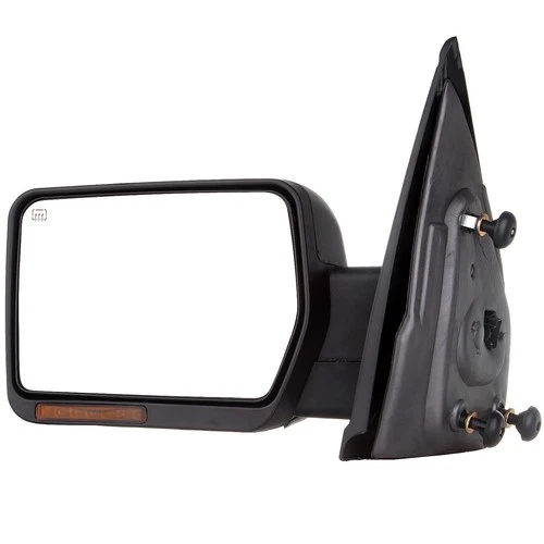 For 2004-2014 Ford F150 Power+Heated LED Signals Left Chrome Driver Side Mirror