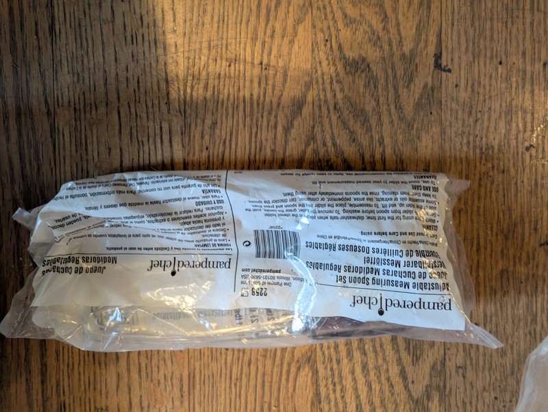 Pampered Chef Adjustable Measuring Spoon 2259 Plastic Clear Dishwasher Safe