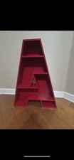 Letter A Red Decorative Shelf