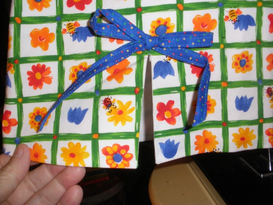 Blusa Top Niñas Floral Completamente Forrada Hecha a Mano 5 a 6 Foto 3 de 4