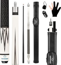Pool Cue Stick 58" Billiard Cue Sticks Nylon Thread Grip Professional Low Def...