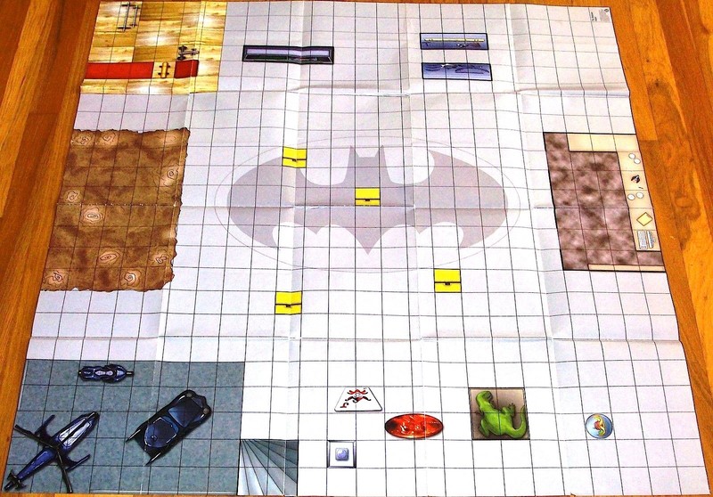 DC HEROCLIX - THE BATCAVE & STAR LABS INDOOR MAPS 2003 WIZKIDS 36 X 36