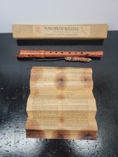 Rare Vintage Hermann Moeck Tuju Recorder Suprano C Dark Wood