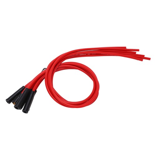 ˘Sparking Plug Ignition Wire Set Red 8mm Diameter 1m Length Ignition Wire For 6 - Picture 5 of 12