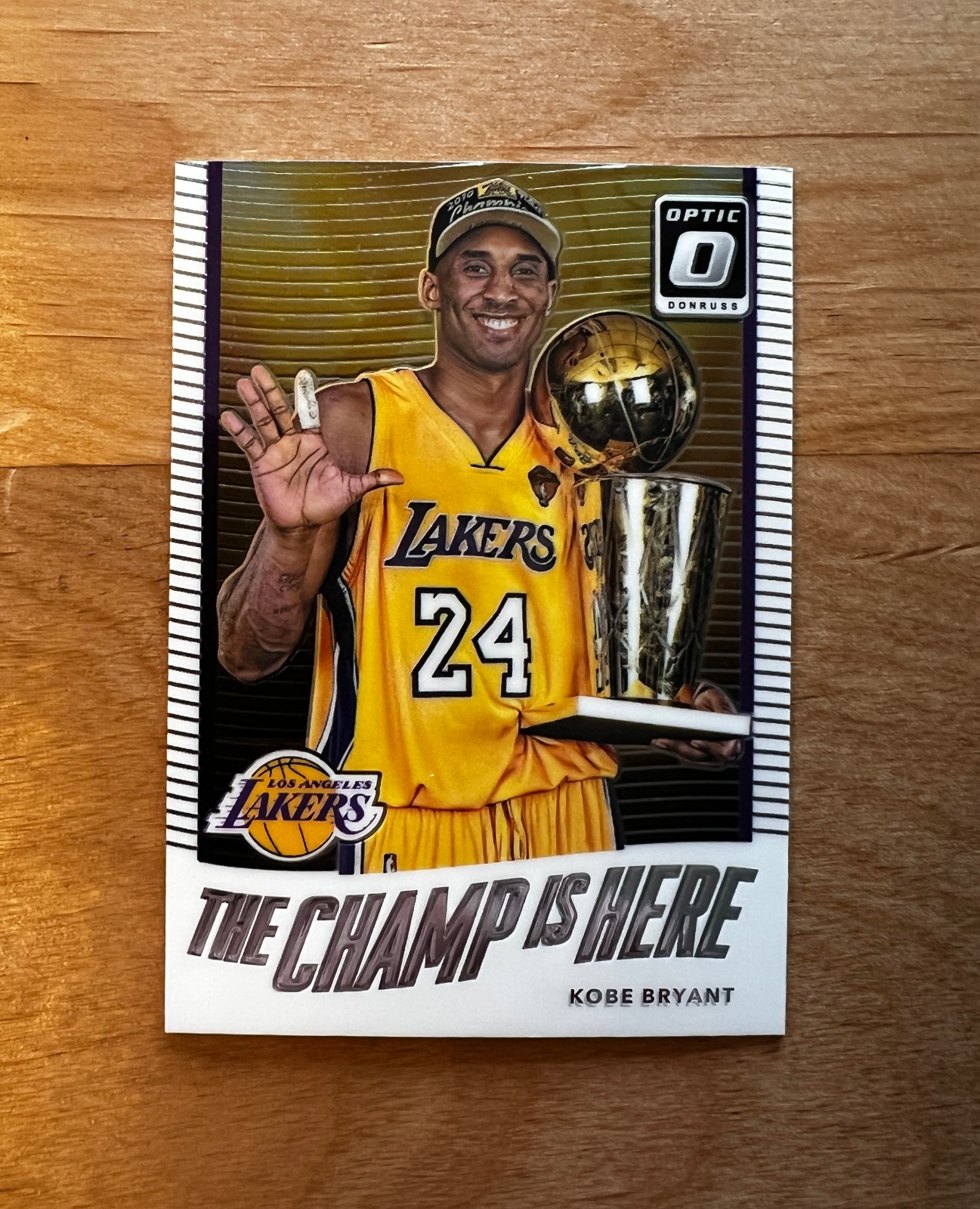Kobe Bryant  2017-18 Panini Donruss Optic The Champ Is Here #6 Lakers Mamba