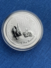 Perth Mint 2011 Year of the Rabbit 1 oz 0.999 Silver Coin