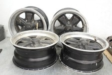 1984 Porsche Fuchs Staggered Rims Black And Chrome 15x7 15x8 Oem Lm95 Set Of 4