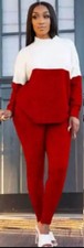 Women's 2-piece Loungewear. Long Sleeve Crewneck Shirt And Jogger Pants. New.